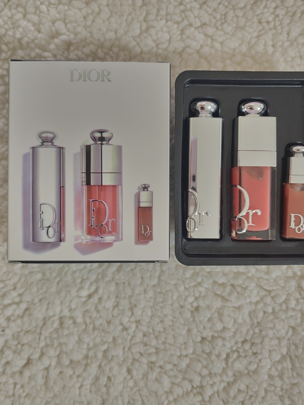 Dior Lip Glow Trio - Pink/Coral Set